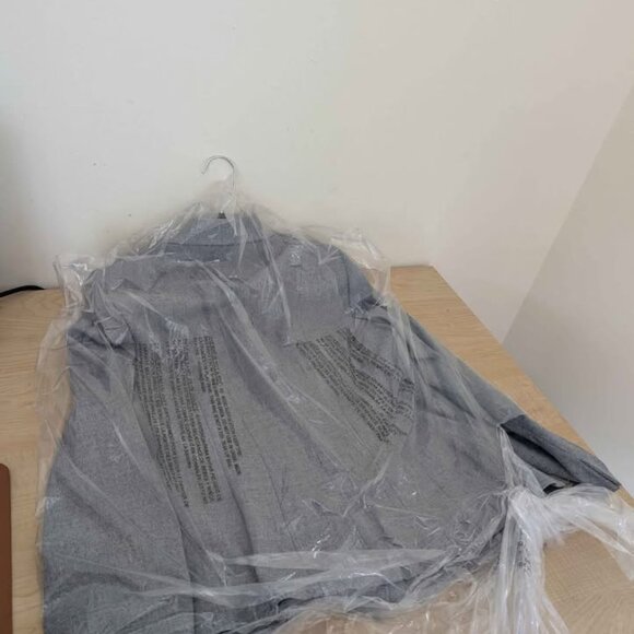 Kasper Womens 6P Stretch Crepe One Button Blazer Grey - Picture 5 of 6